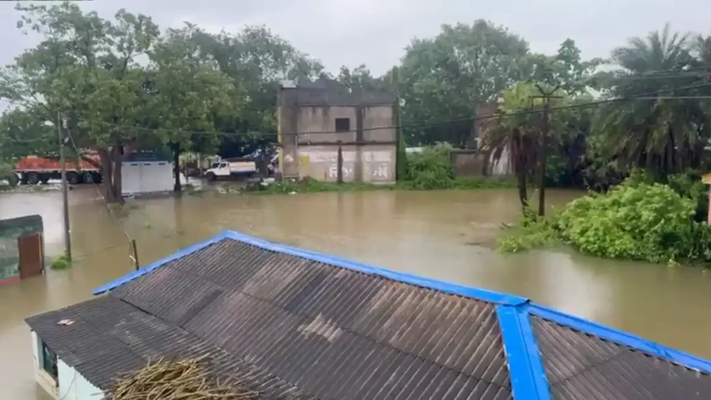 নিম্নচাপের বৃষ্টিতে জলমগ্ন ঝাড়গ্রামের বিনপুর, স্কুল-বাড়ি সব জলের তলায়!