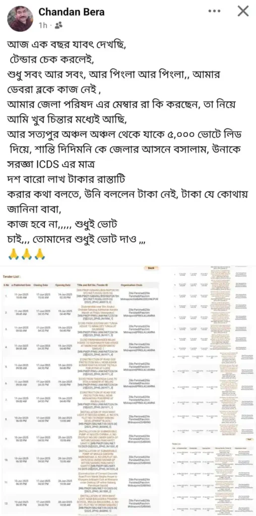 শুধু সবং আর পিংলাতেই উন্নয়ন! ডেবরা কেনো নয়? বিস্ফোরক মন্তব্য তৃণমূল অঞ্চল সভাপতির!