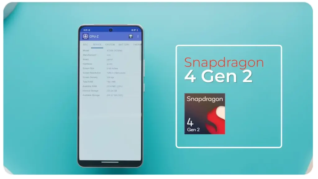 Vivo Y400-5G snapdragon Prosser 4 Gen 2